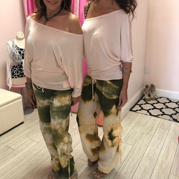 💚Coming Soon💚 OH My BOD Tye dye cargos. Peach - Picture 7 of 7